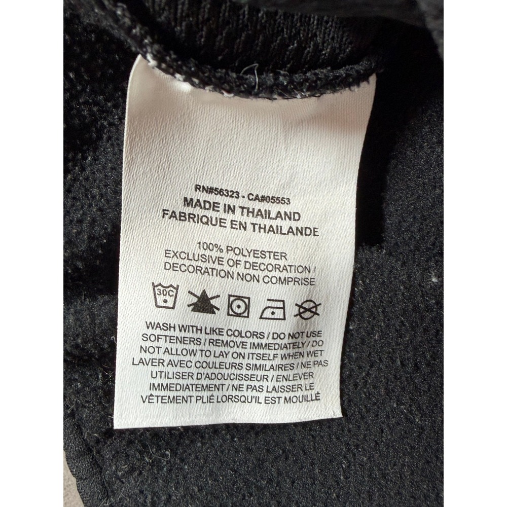 Nike Mens Medium Sweatpants Black Dri Fit Brushed Fleece Open Hem Pants - Picture 5 of 9